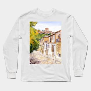 Cuesta Victoria, The Albaicin, Granada Long Sleeve T-Shirt